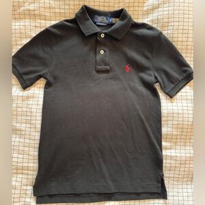NEW BOYS BLACK POLO RALPH LAUREN T-SHIRT (S 8)